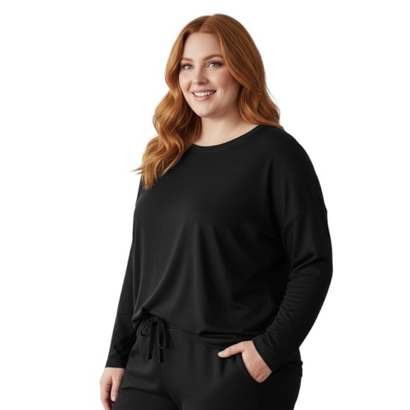 Banana Republic Tops - Banana Republic XL Black Long Sleeve Shirt Closet Staple Casual Loungewear